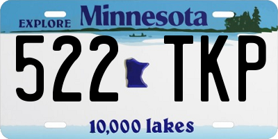 MN license plate 522TKP