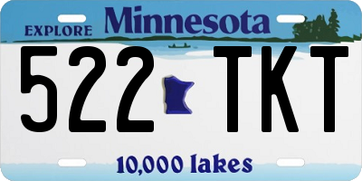 MN license plate 522TKT