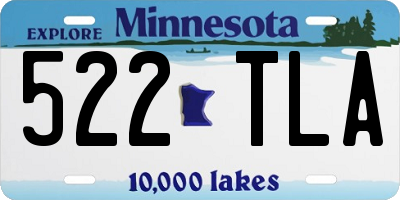 MN license plate 522TLA