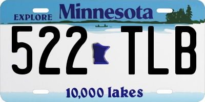 MN license plate 522TLB