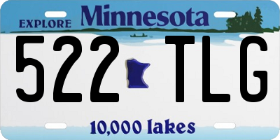 MN license plate 522TLG