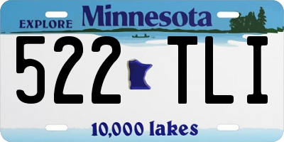 MN license plate 522TLI