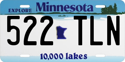 MN license plate 522TLN