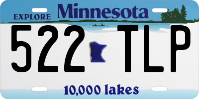 MN license plate 522TLP