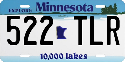 MN license plate 522TLR