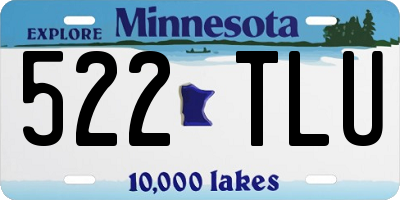 MN license plate 522TLU