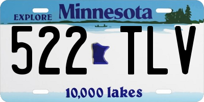 MN license plate 522TLV