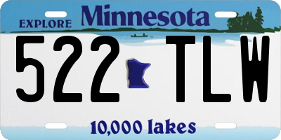 MN license plate 522TLW