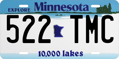 MN license plate 522TMC