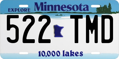 MN license plate 522TMD