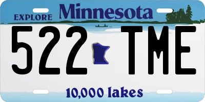 MN license plate 522TME