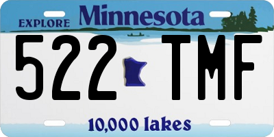 MN license plate 522TMF