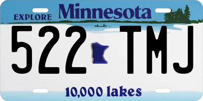 MN license plate 522TMJ