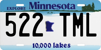 MN license plate 522TML