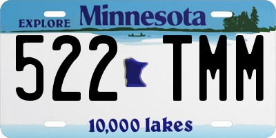 MN license plate 522TMM
