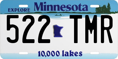 MN license plate 522TMR