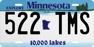 MN license plate 522TMS