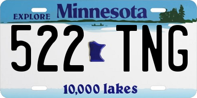 MN license plate 522TNG