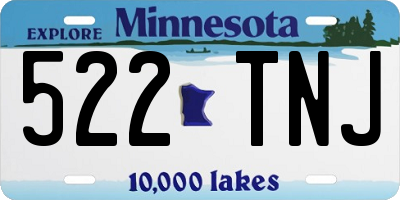 MN license plate 522TNJ