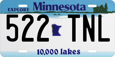MN license plate 522TNL