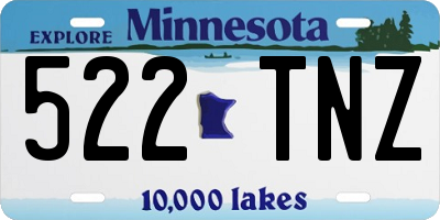 MN license plate 522TNZ