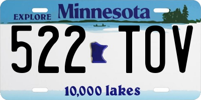 MN license plate 522TOV