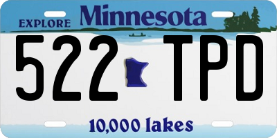 MN license plate 522TPD