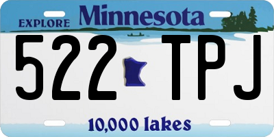 MN license plate 522TPJ