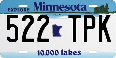MN license plate 522TPK