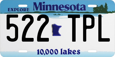 MN license plate 522TPL