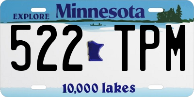 MN license plate 522TPM