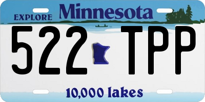 MN license plate 522TPP