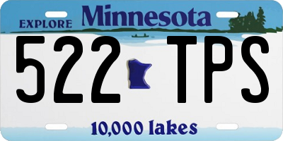 MN license plate 522TPS