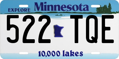 MN license plate 522TQE