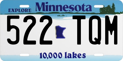 MN license plate 522TQM