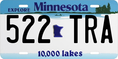 MN license plate 522TRA