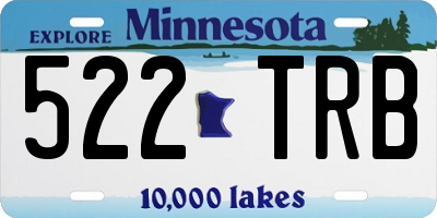 MN license plate 522TRB