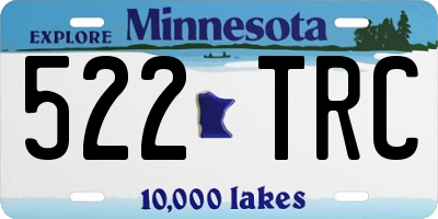 MN license plate 522TRC