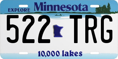 MN license plate 522TRG