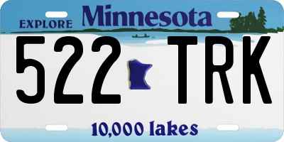 MN license plate 522TRK