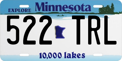 MN license plate 522TRL