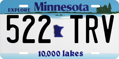 MN license plate 522TRV