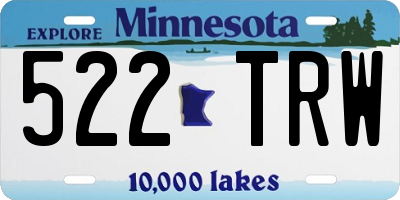 MN license plate 522TRW