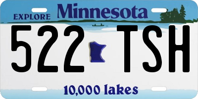 MN license plate 522TSH