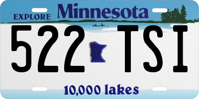 MN license plate 522TSI