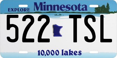 MN license plate 522TSL