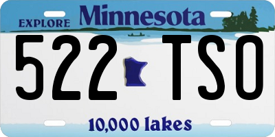 MN license plate 522TSO
