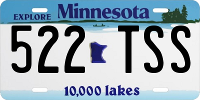 MN license plate 522TSS