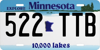 MN license plate 522TTB