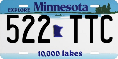MN license plate 522TTC